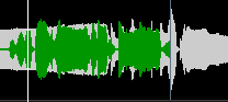 Edit Audio - Overlapping waveforms